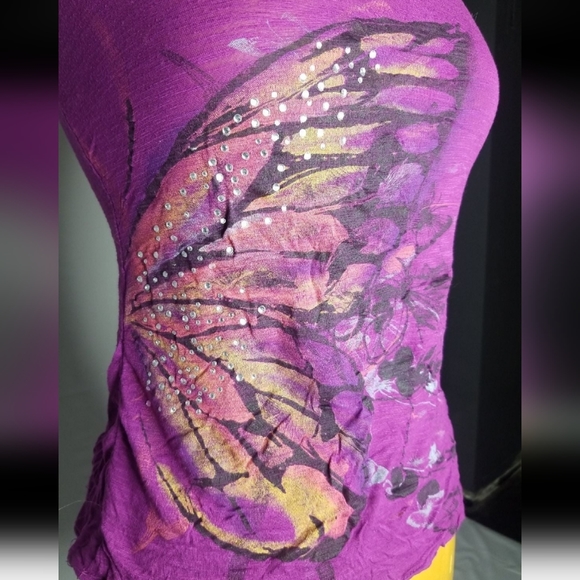 SOLD Twentyone purple racerback tank top - Picture 2 of 5